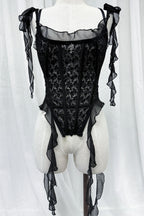 Allure sheer lace corset top