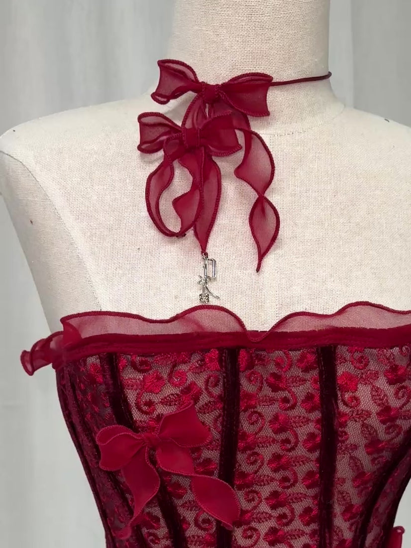 bow ribbon choker