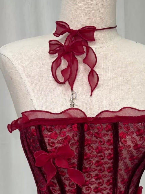 bow ribbon choker